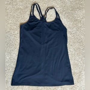 Double strap athletic tank // size S // mesh back